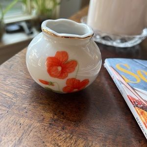 Mini Floral Orange Vase